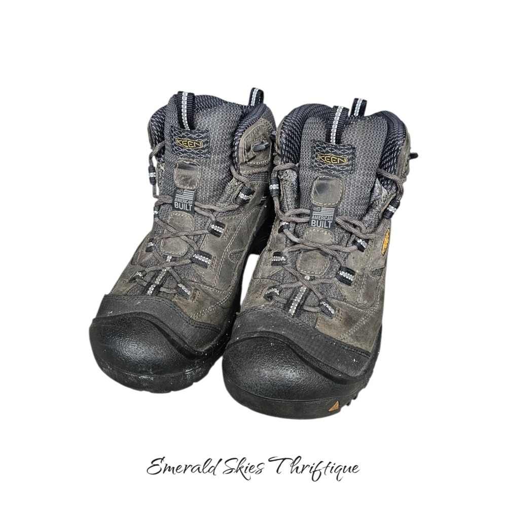 Mens KEEN Utility Braddock Mid Waterproof Steel Toe Work Boots